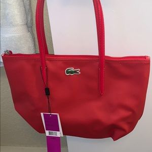 NEW Ruby Red Lacoste Handbag